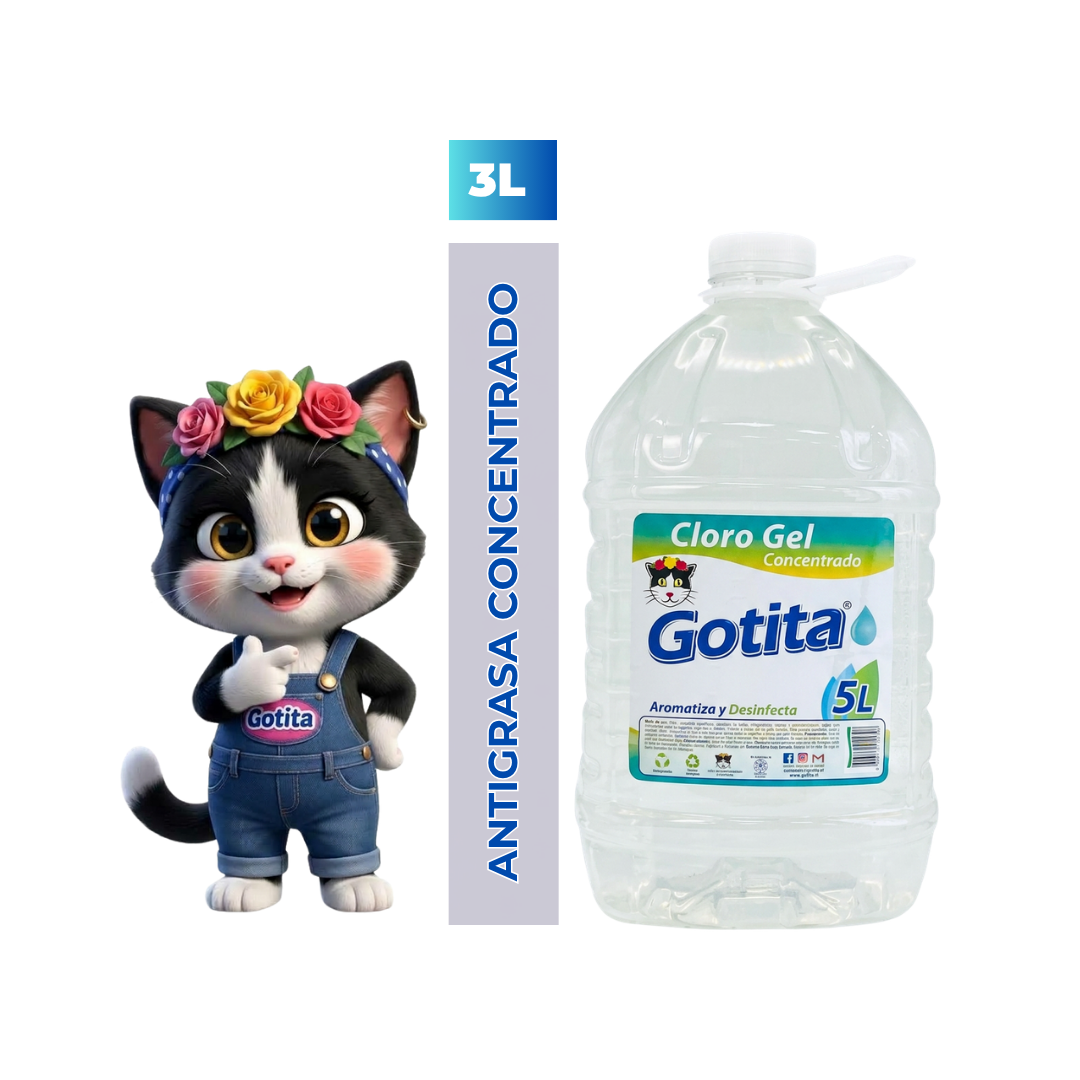 Cloro Gel Concentrado Gotita 5 Litros